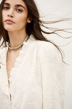 Petty Long Sleeve Shirt in Ecru