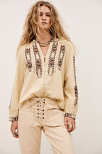Faustina Blouse in Vanilla