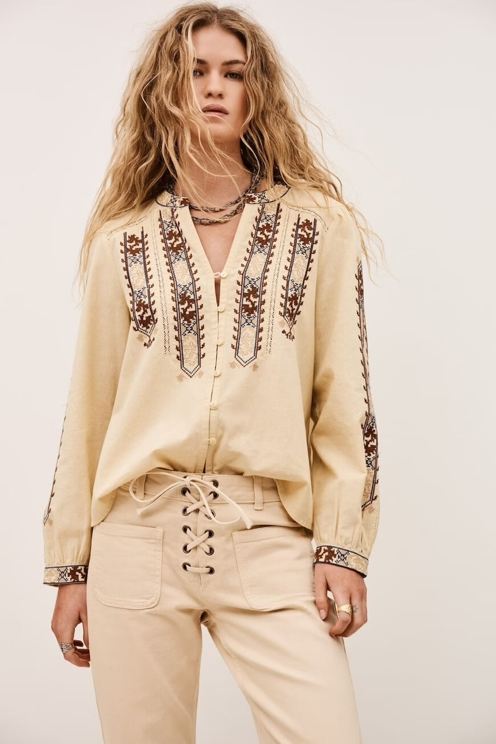 Faustina Blouse in Vanilla