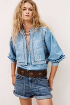 Laura Long Sleeve Shirt in Light Used Blue