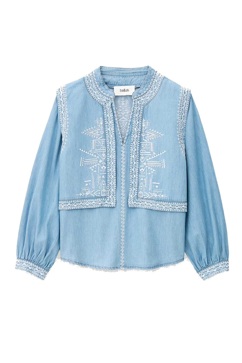 Laura Long Sleeve Shirt in Light Used Blue