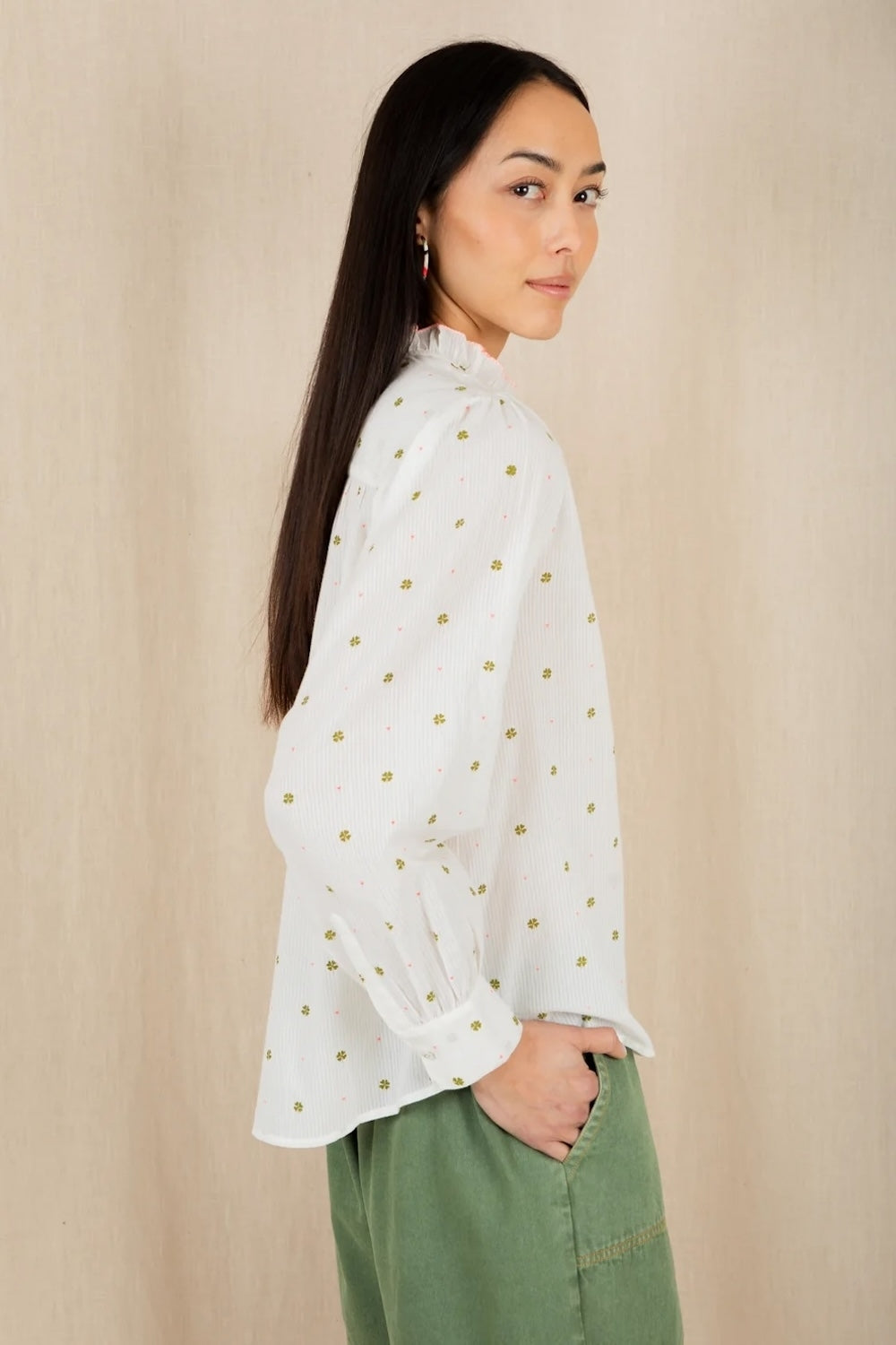 Anais Shirt in Neon Clover