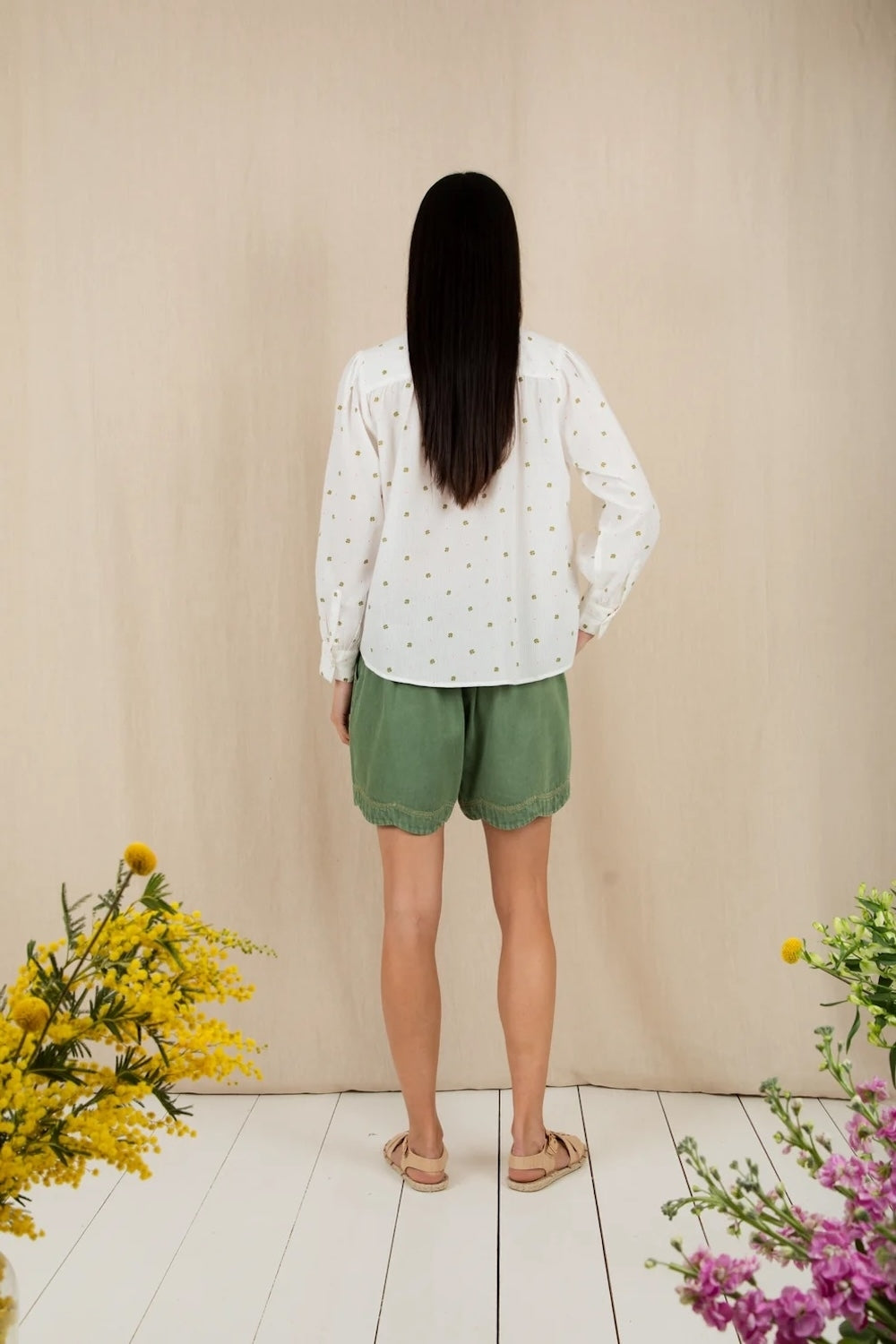Anais Shirt in Neon Clover