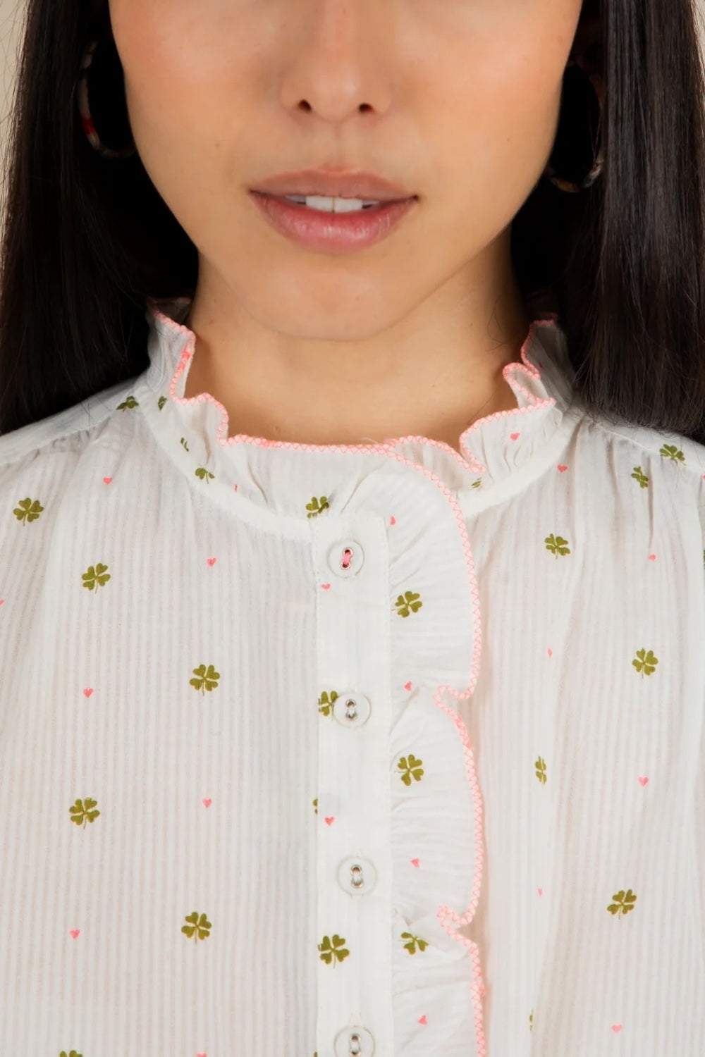 Anais Shirt in Neon Clover