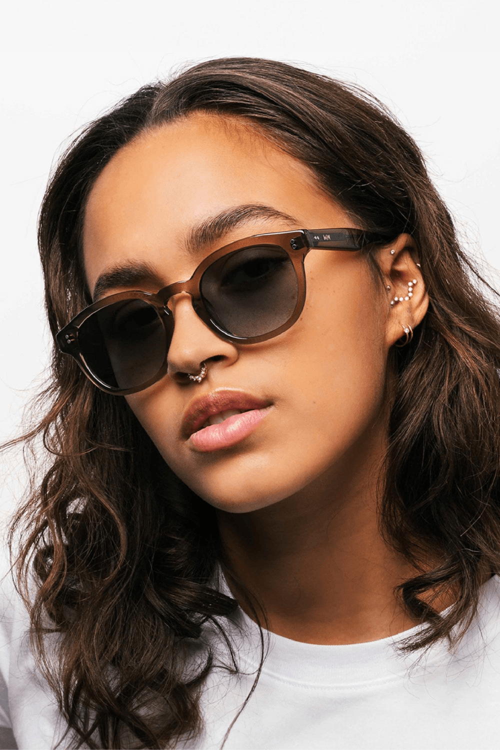 Billie Sunglasses in Green Bottle
