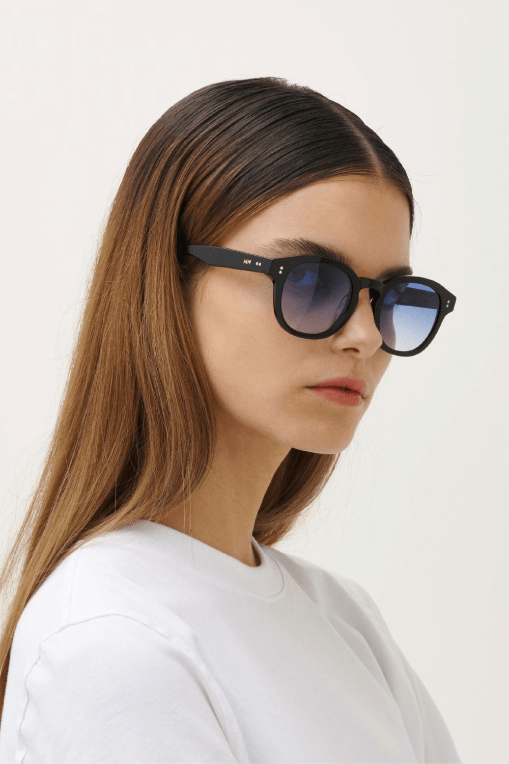 Billie Sunglasses in Gradient Blue Black