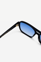 Burt Sunglasses in Gradient Blue Black