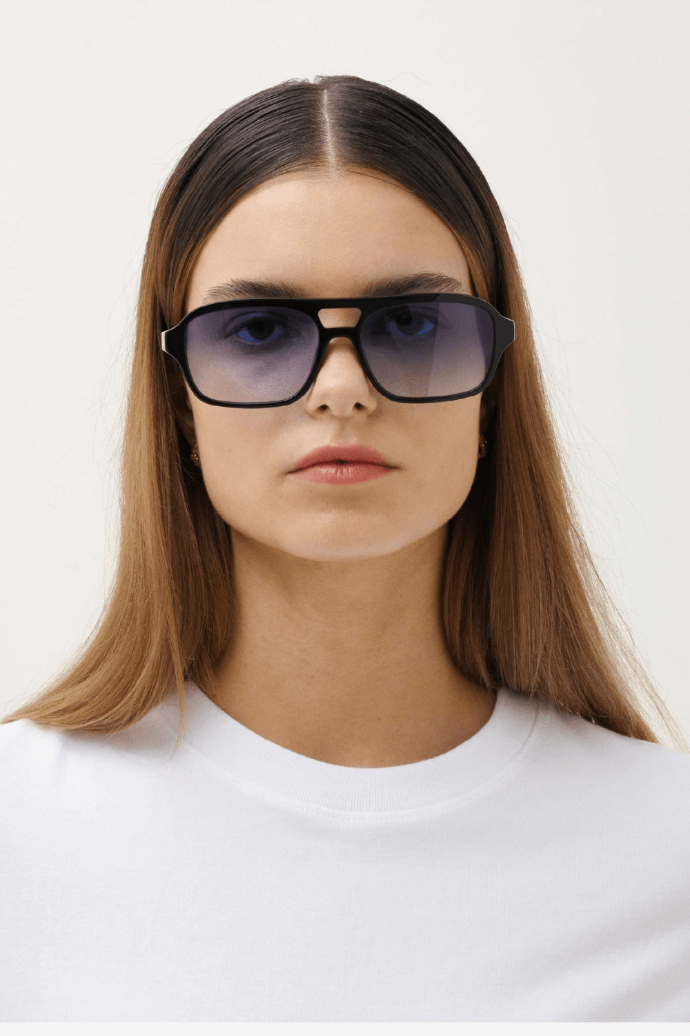 Burt Sunglasses in Gradient Blue Black