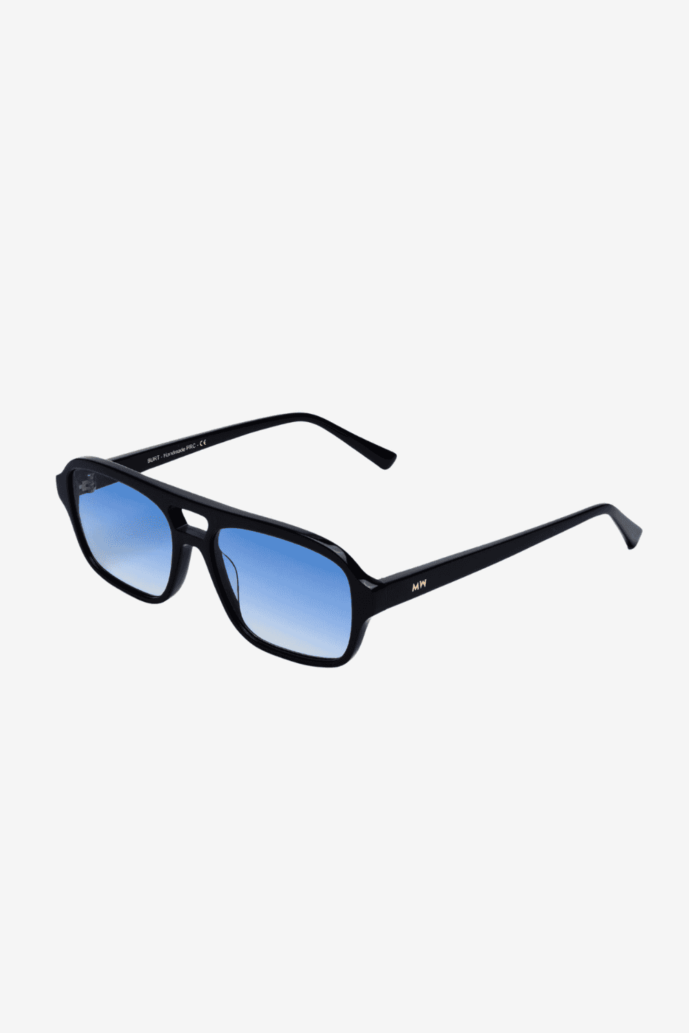 Burt Sunglasses in Gradient Blue Black