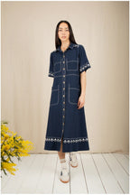 Andie Dress in Navy
