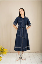 Andie Dress in Navy