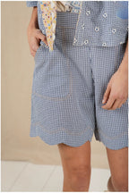 Mary Short in Navy Gingham