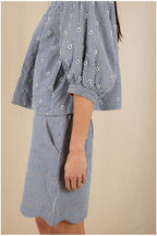 Mary Short in Navy Gingham