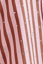 Jelief Rhinestone Shirt in Brown/Pink