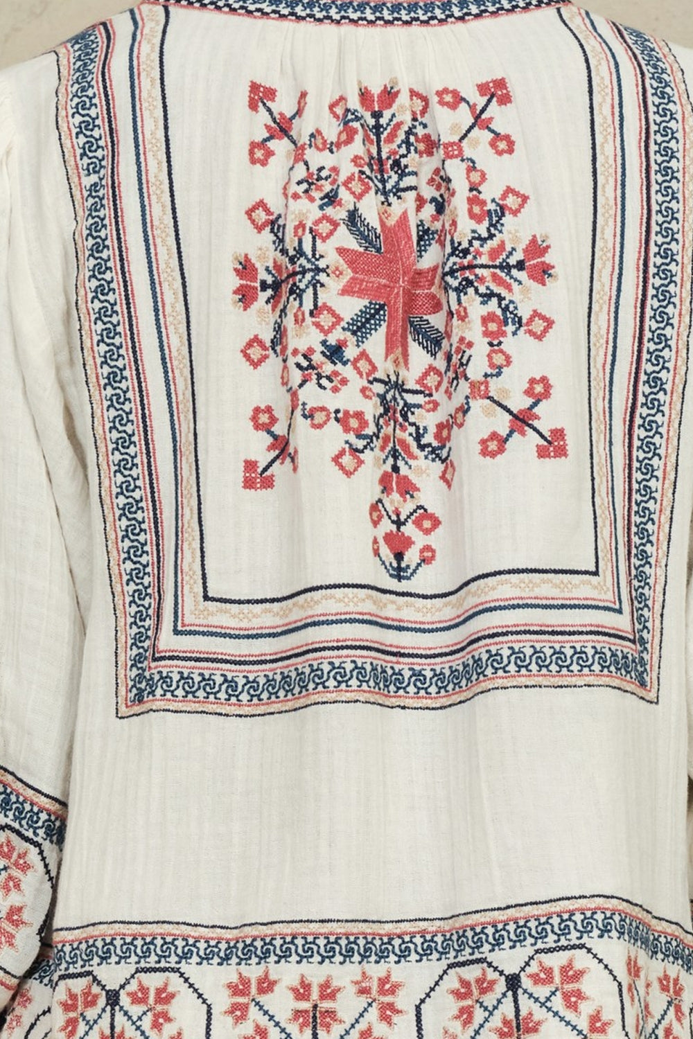 Calista Embroidered Jacket in Ecru/Multi