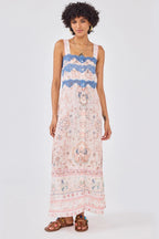 Desert Loom Silk Dress in Pink