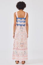 Desert Loom Silk Dress in Pink