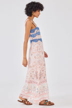 Desert Loom Silk Dress in Pink