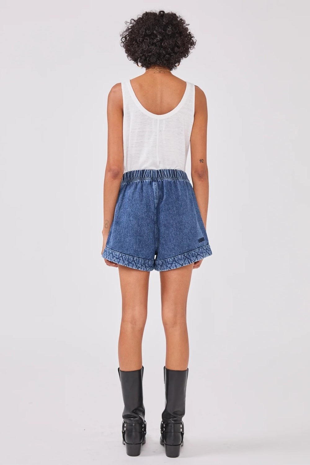 Cyndi Shorts in Indigo Denim