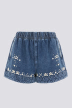 Cyndi Shorts in Indigo Denim