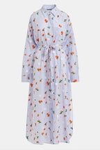 Jamanna Embroidered Maxi Dress in Blue