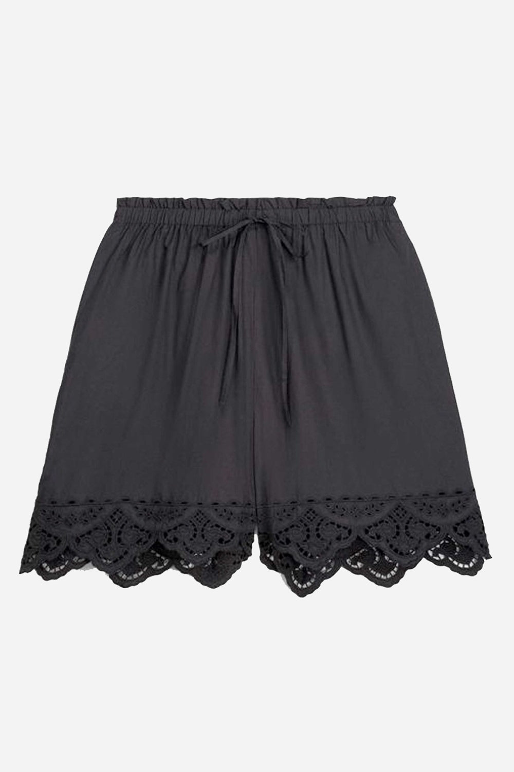 Boxi Cotton Shorts in Black