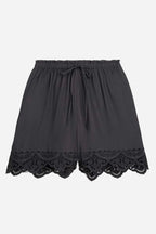 Boxi Cotton Shorts in Black