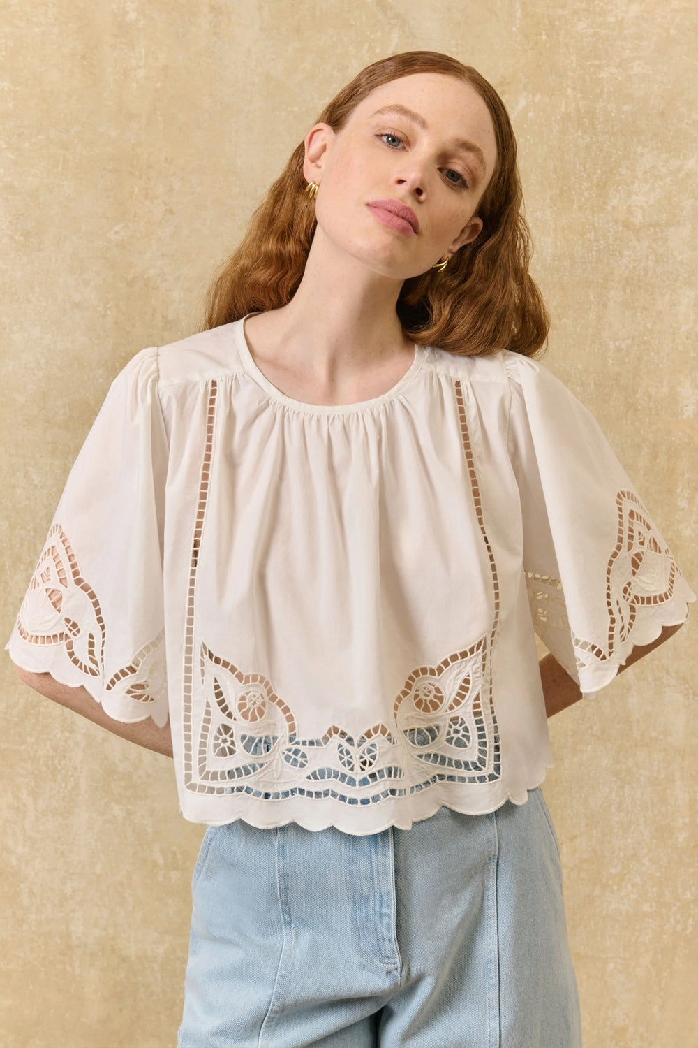 Louvia Blouse in Off White