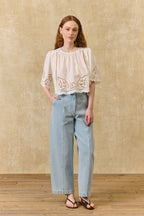 Louvia Blouse in Off White