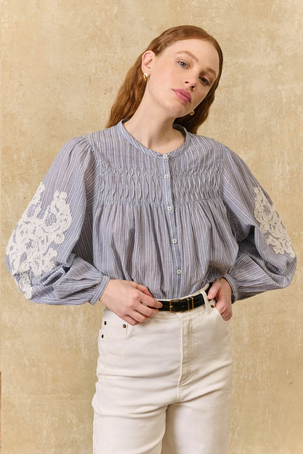 Jally Shirt in Blue Coast Stripes