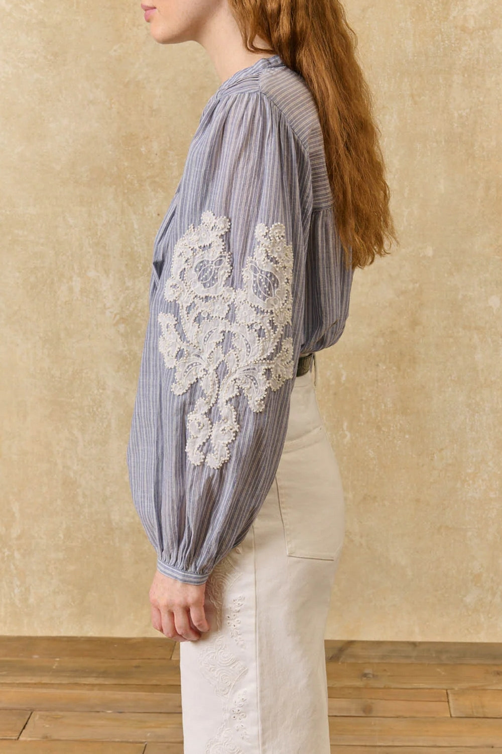 Jally Shirt in Blue Coast Stripes