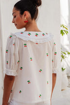 Ava Blouse in Cherrylicious