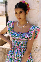 Carrie Dress in Folk Border