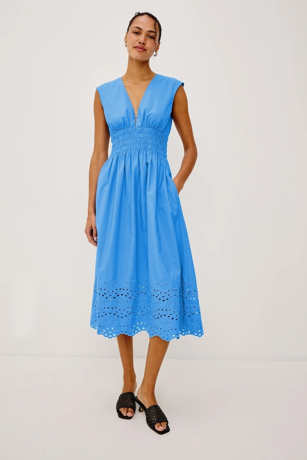Roxanne Dress in Harbour Blue