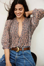 Tazio Blouse in Blue