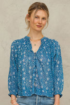 Myla Print Long Sleeve Top in Multi