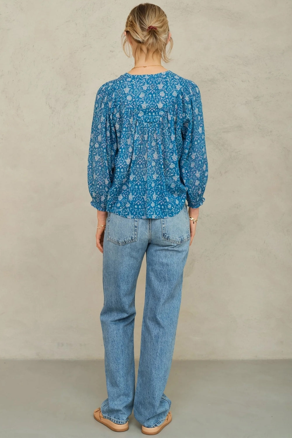 Myla Print Long Sleeve Top in Multi