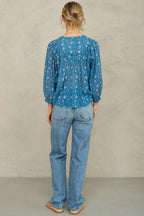Myla Print Long Sleeve Top in Multi