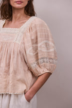 Sima Blouse in Natural Blush