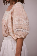 Sima Blouse in Natural Blush