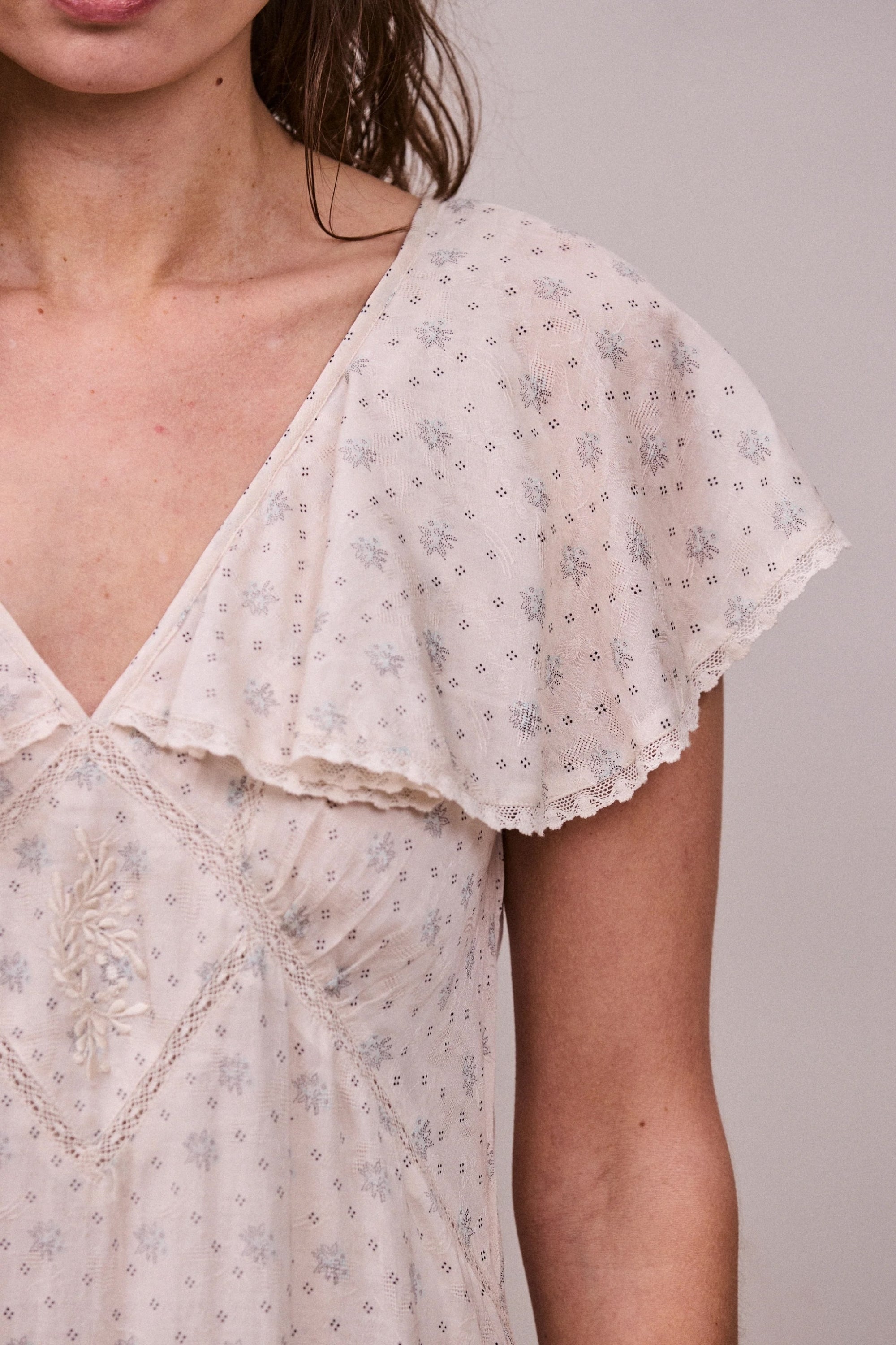 Vivienne Dress in Cornflower Print