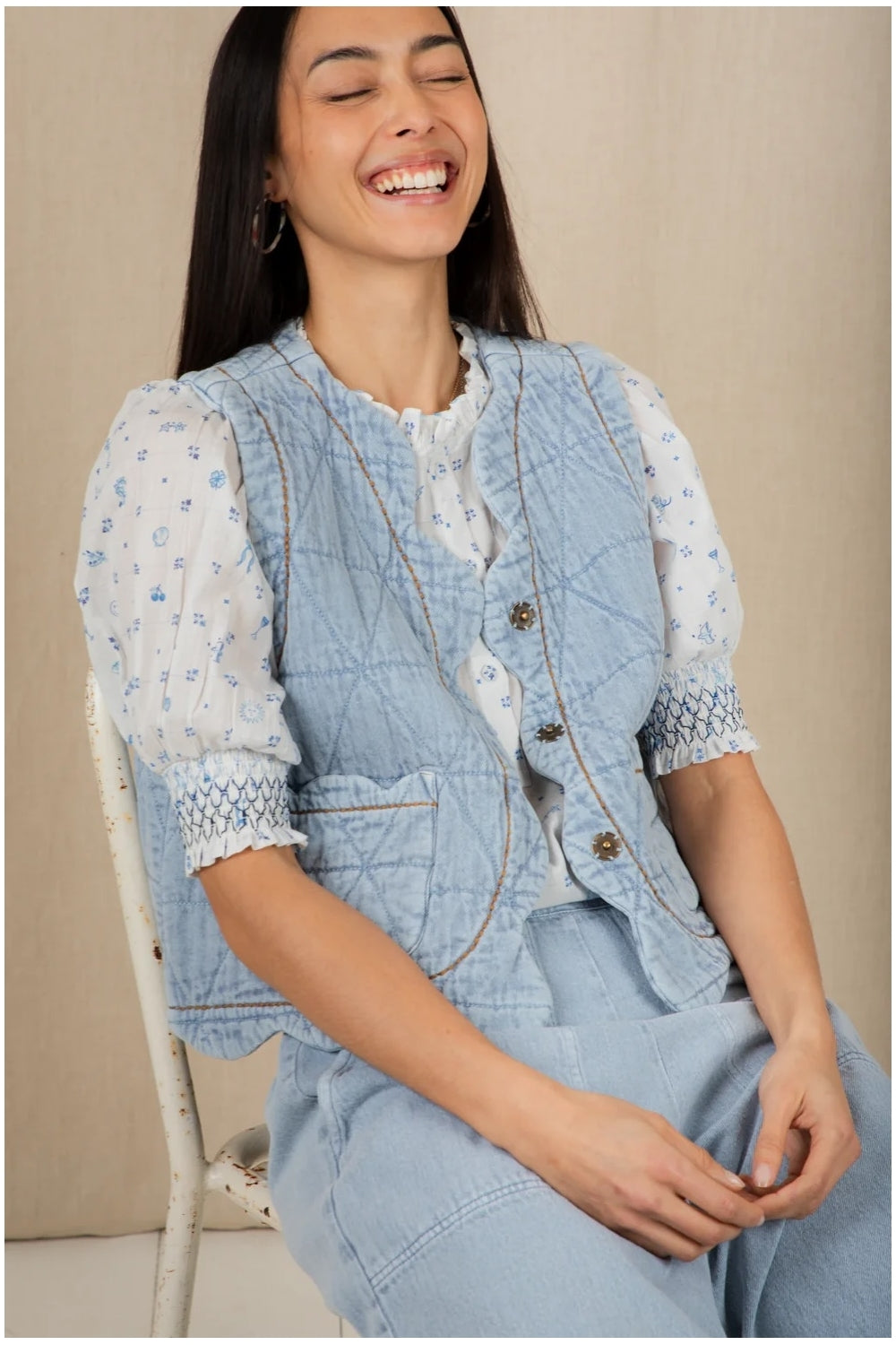 Estelle Gillet in Ice Blue