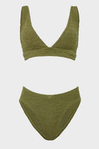 Angel Bikini In Metallic Moss