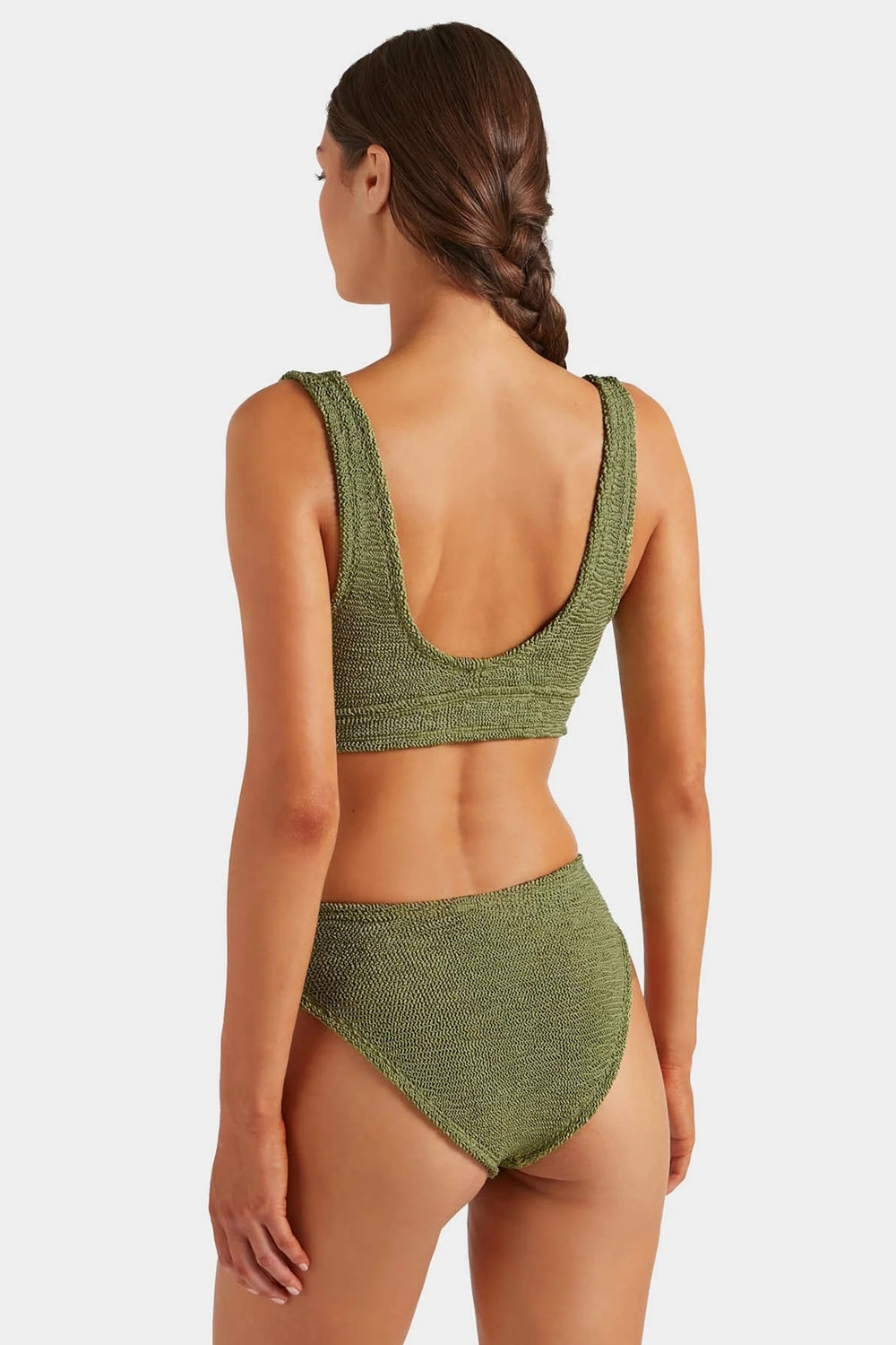 Angel Bikini In Metallic Moss