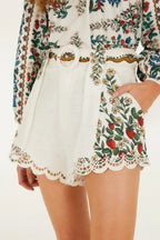 Fruit Beauty Richelieu Running Shorts in Off White