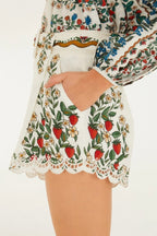 Fruit Beauty Richelieu Running Shorts in Off White