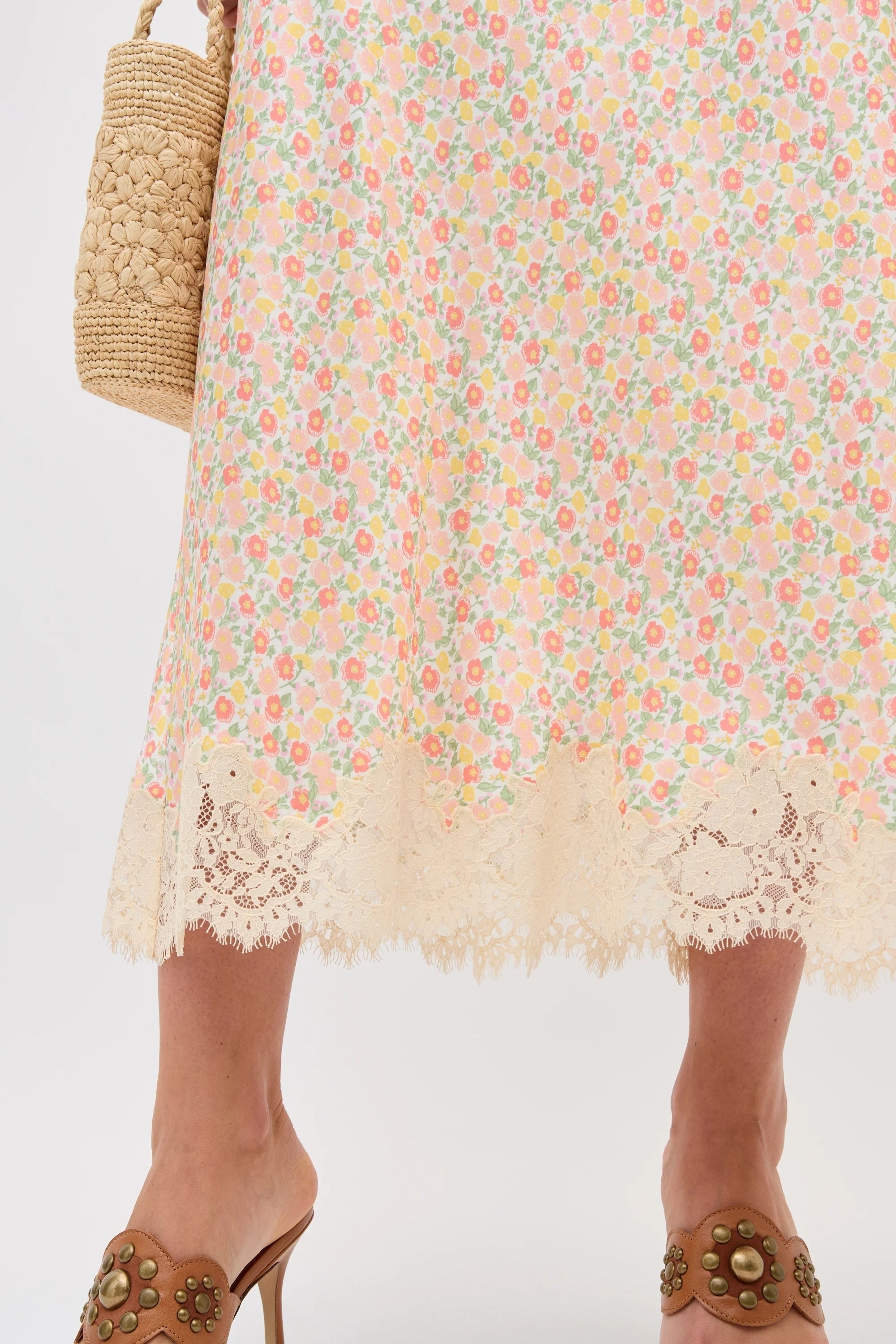 Matilde Skirt in Katie Floral Cream