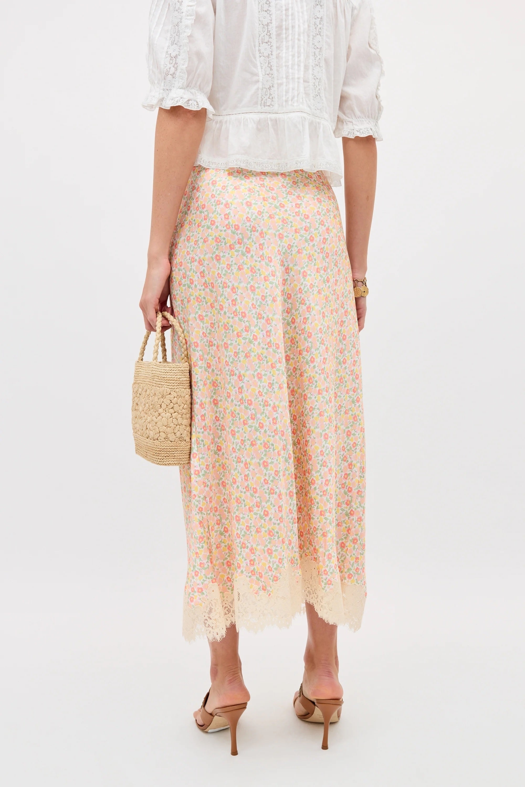 Matilde Skirt in Katie Floral Cream