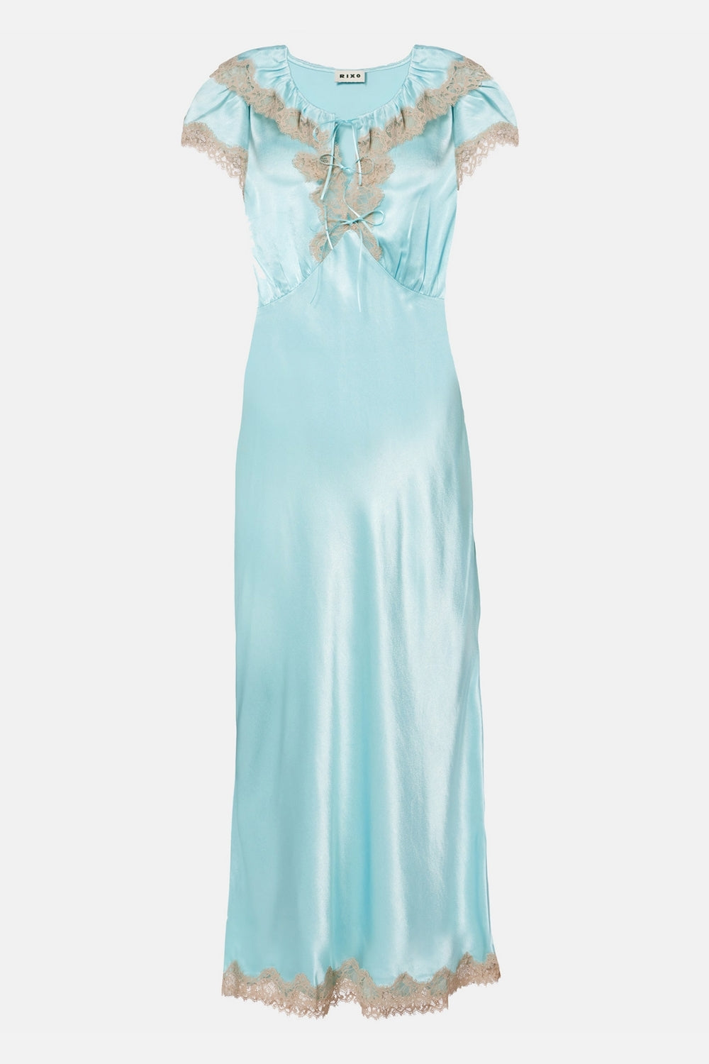 Viviene Dress in Aqua Blue