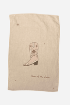 Boots are Made for Walking Linen Tea Towel